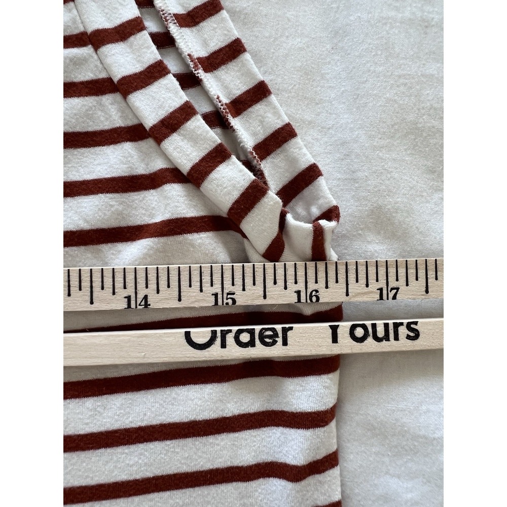 Sleeveless-Mock Neck Top-S/M-Stretchy-Soft-French Girl-Parisian-Coastal-Striped - Picture 5 of 6